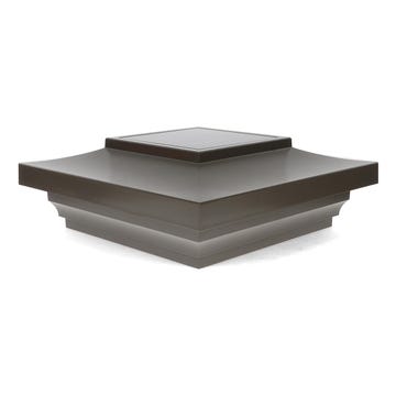 Solar Post Cap Light for Cast Stone Post Cover by Deckorators