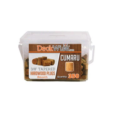 DeckWise Hardwood Plugs - Cumaru - 350 Pack