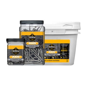 Screw Products AXIS Structural Stainless Steel Wood Screw - #8