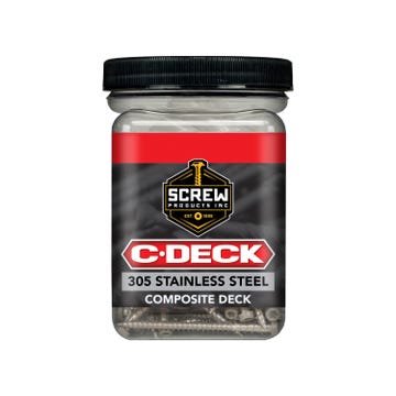 Screw Products C-Deck Stainless Steel Composite Deck Screw - #10 x 2-3/4" - 75 Count