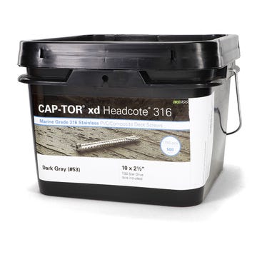 Starborn Industries Cap-Tor xd Screws for PVC & Composite Decking - Accessory Pack - 100 Count