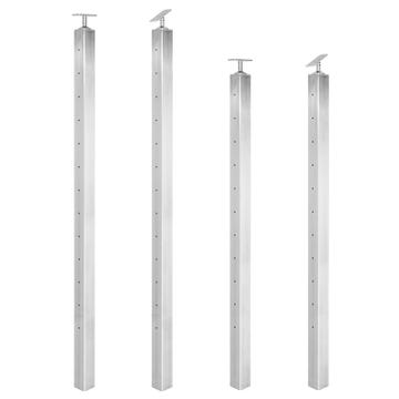 Fascia mount posts for Skyline Stainless Cable Railing come with pre-welded post tops for easy installation